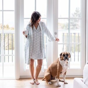 Riot theory Jillian Harris pokadot  Robe